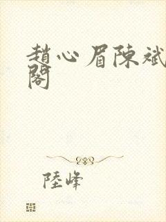 赵心眉陈斌笔趣阁