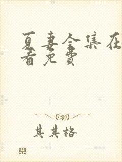 夏妻全集在线观看免费