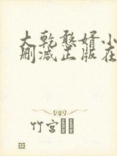 大乾憨婿小说无删减正版在线阅读