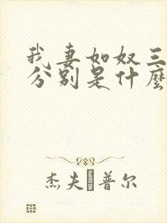 我妻如奴三部曲分别是什么封面