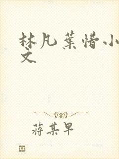 林凡叶惜小说全文