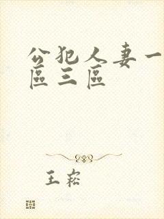 公犯人妻一区二区三区