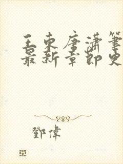 王东唐潇笔趣阁最新章节更新情况