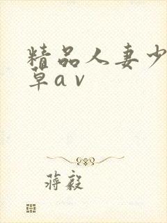 精品人妻少妇嫩草a v