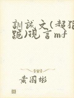 训诫文(超狠罚跪)现言mf封面