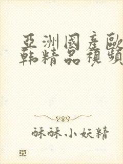 亚洲国产欧美日韩精品视频