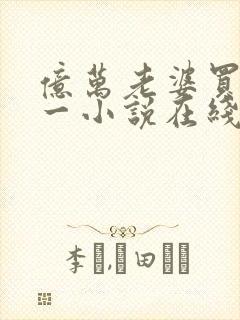 亿万老婆买一送一小说在线阅读封面