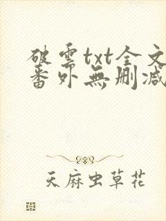 破云txt全文番外无删减