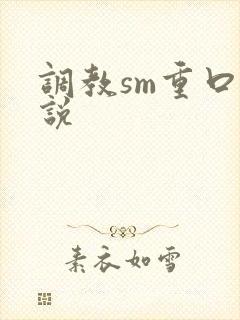 调教sm重口小说