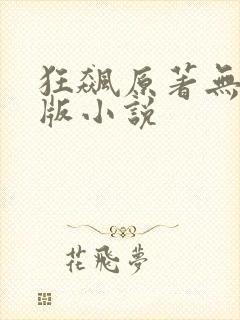 狂飙原著无删减版小说