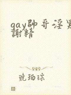 gay帅哥淫男谢精