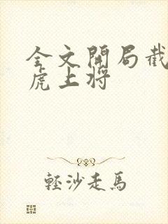 全文开局截胡五虎上将封面