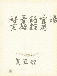 好看的官场小说完结推荐