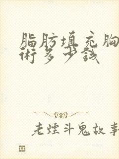 脂肪填充胸部手术多少钱