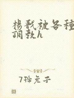 杨戬被各种玉势调教h