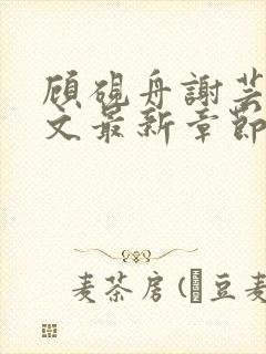 顾砚舟谢芸琛全文最新章节免费阅读封面