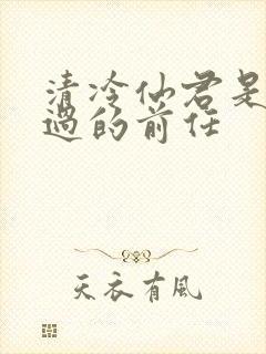 清冷仙君是我渣过的前任