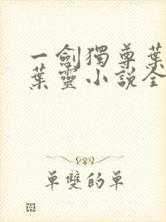 一剑独尊叶玄,叶灵小说全文免费阅读封面