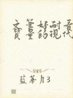 文笔好耐看的高质量的现代言情小说