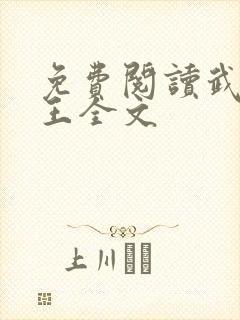 免费阅读武道医王全文