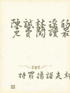 陈诚林瑶的小说免费阅读最新章节列封面