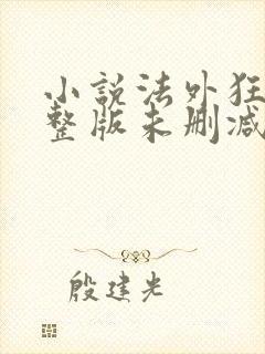 小说法外狂徒完整版未删减小说