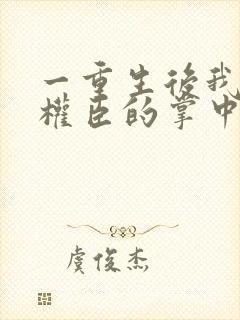 一重生后我成了权臣的掌中娇