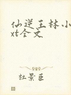 仙逆王林小说txt全文封面