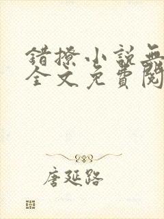 错撩小说无删减全文免费阅读