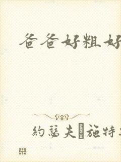 爸爸好粗好大封面