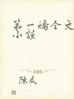 第一娇全文阅读小说封面