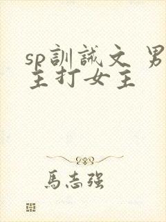 sp训诫文 男主打女主