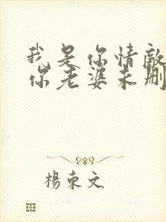 我是你情敌不是你老婆未删减版封面