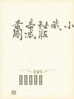 黄帝秘藏小说未删减版封面