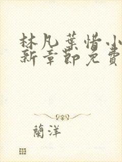 林凡叶惜小说最新章节免费阅读