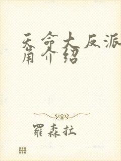 天命大反派女主角介绍