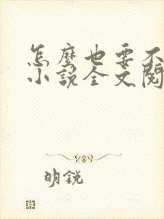 怎么也要不够她小说全文阅读