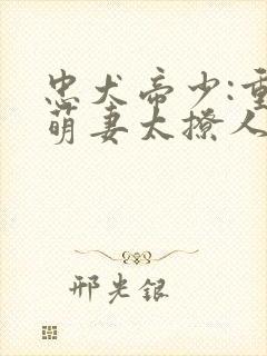 忠犬帝少:重生萌妻太撩人