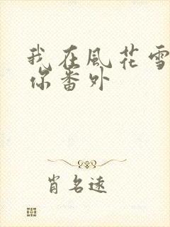 我在风花雪月等你番外