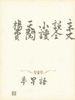 杨天小说主角免费阅读全文