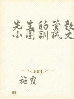 先生的管教日常小圈训诫文封面