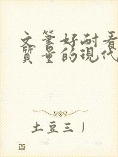 文笔好耐看的高质量的现代言情小说