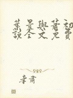 叶晨与萧初然小说全文免费阅读全部