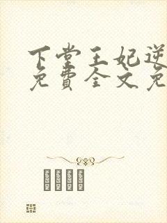 下堂王妃逆袭记免费全文免费阅读