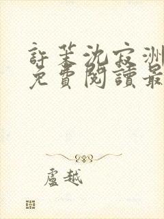 许茉沈寂洲全文免费阅读最新章节