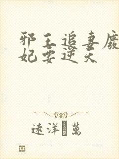 邪王追妻废材狂妃要逆天