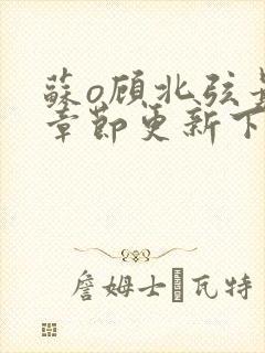 苏o顾北弦最新章节更新下载地址