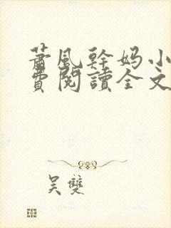 萧风干妈小说免费阅读全文最新章节封面