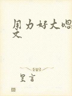 用力好大嗯啊h文封面