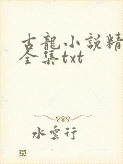 古龙小说精校版全集txt